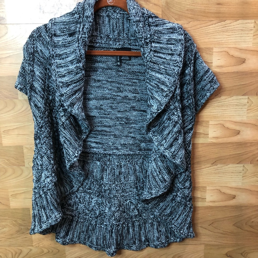 New Directions Cropped Cardigan Sweater Petite Medium